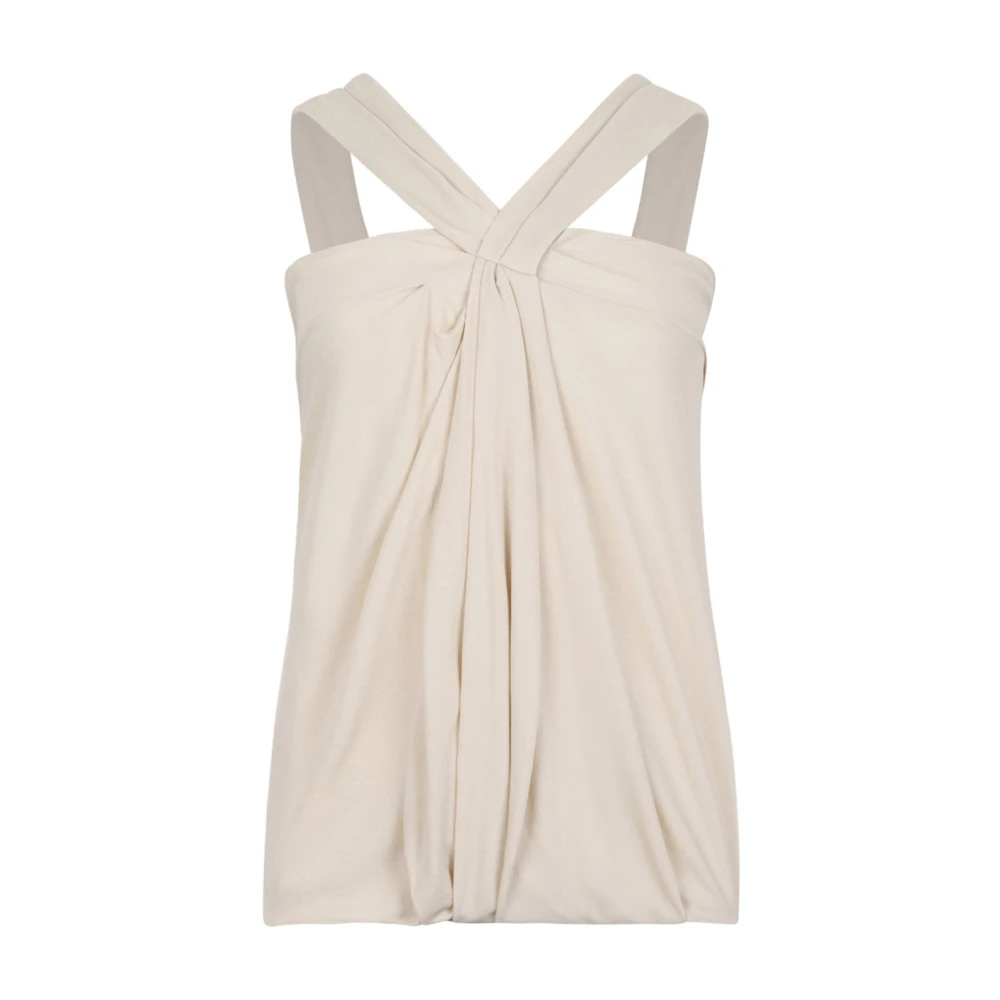 Isabel Marant Women's Beige Neya Top - Sleeveless Tops - S - Tops