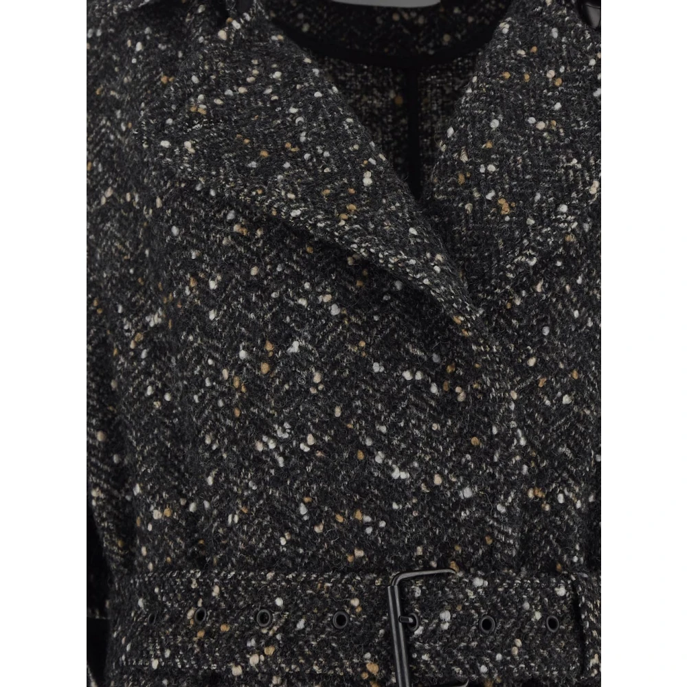 Isabel Marant Étoile Wollen jas voor vrouwen Black Dames