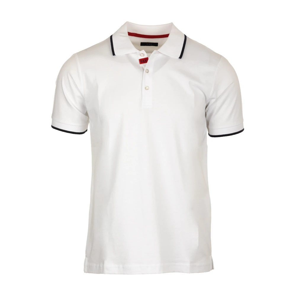 Fay - Tops > Polo Shirts - White - Fay - Modalova