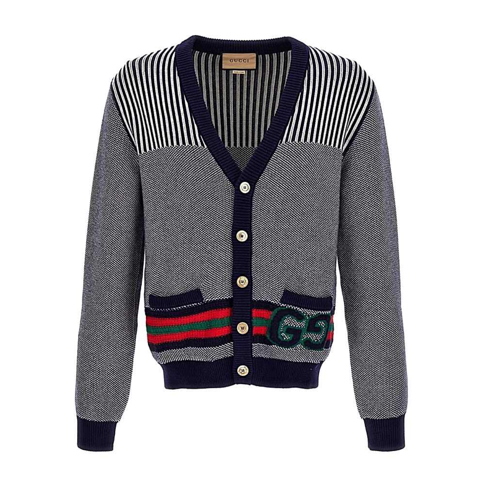 Gucci Stijlvol Gebreid Vest Multicolor Heren