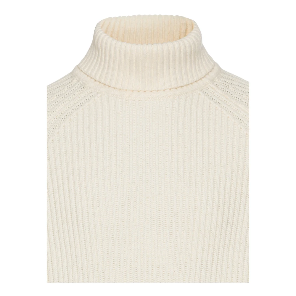 camel active Rolhals Gebreide Trui Beige Heren