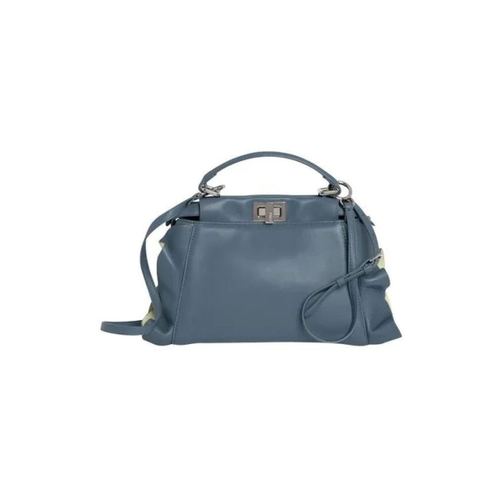 Fendi Vintage Pre-owned Leather handbags Blue Dames