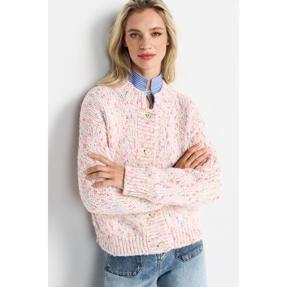 Rich & Royal Neps Yarn Vest Pink Dames