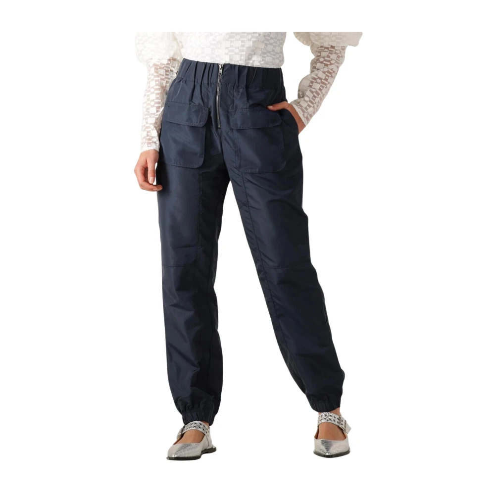 Co'Couture Navy Pocket Pant voor Vrouwen Blue Dames