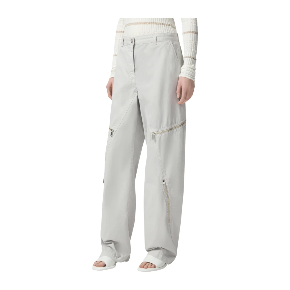 pinko Grijze Parel Broek Gray Dames