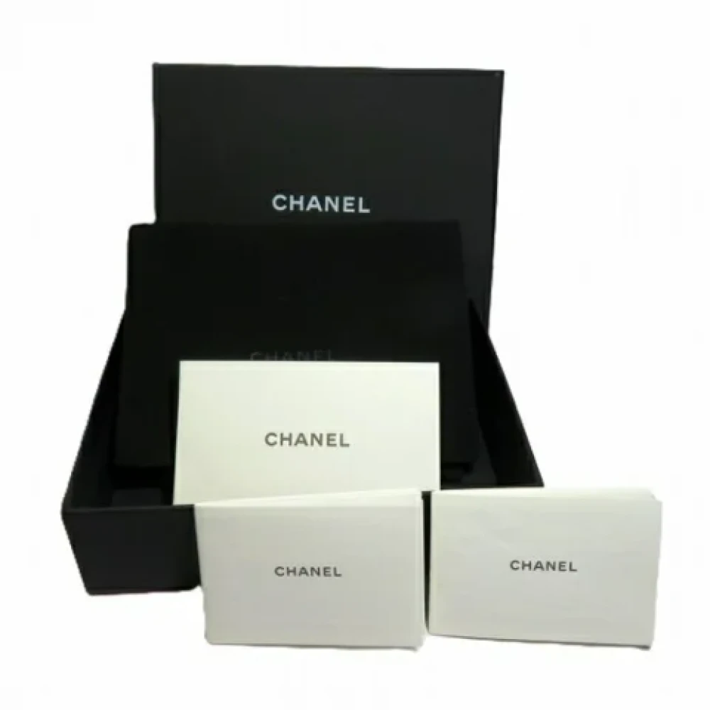 Chanel Vintage Pre-owned Leather wallets Black Dames