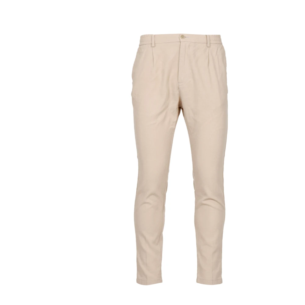 Cruna Mannelijk Beige Broeken Heren, M, Linnen, Mitte Broeken