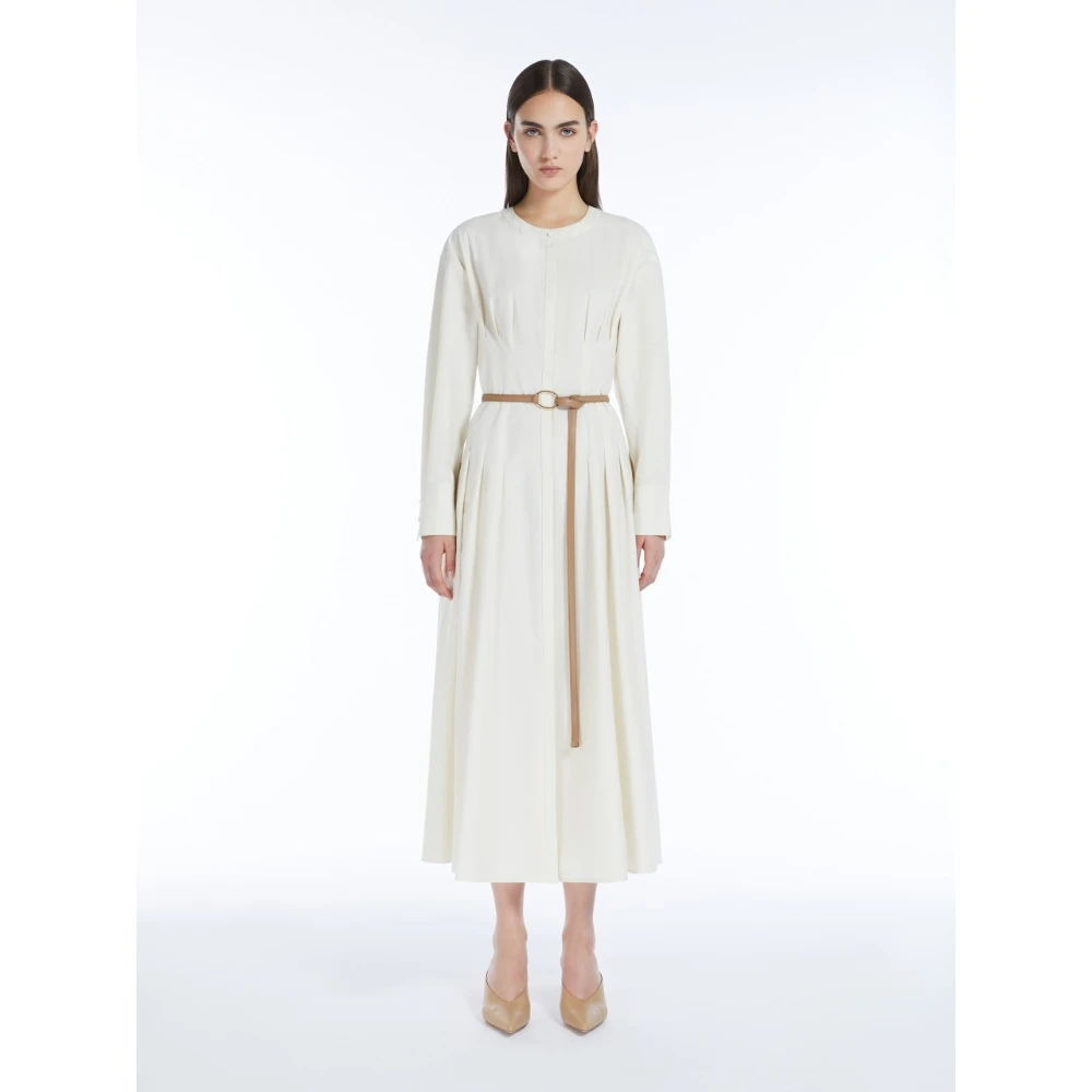 Max Mara Studio Elegante Ivoor Shirtjurk Beige Dames