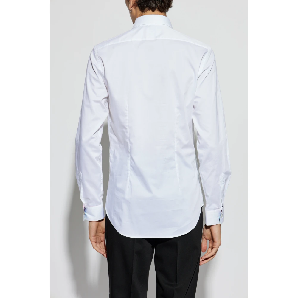 Paul Smith Katoenen overhemd White Heren