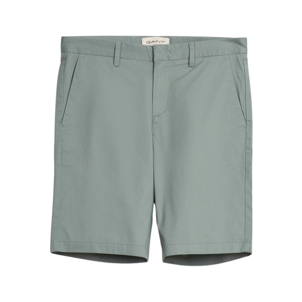 Gant Men's Gray Slim Sports Chino Shorts - Casual Shorts - W38 - Shorts