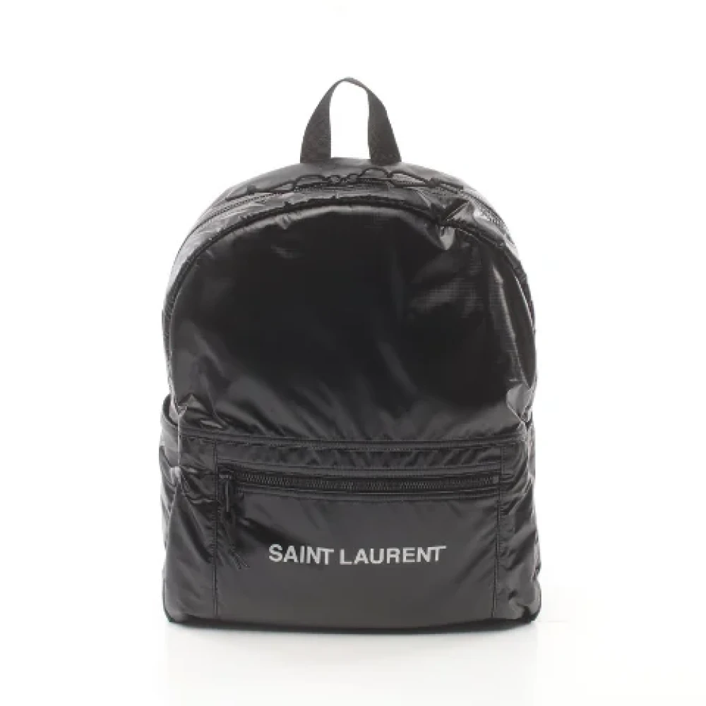 Yves Saint Laurent Vintage Pre-owned Nylon backpacks Black Heren