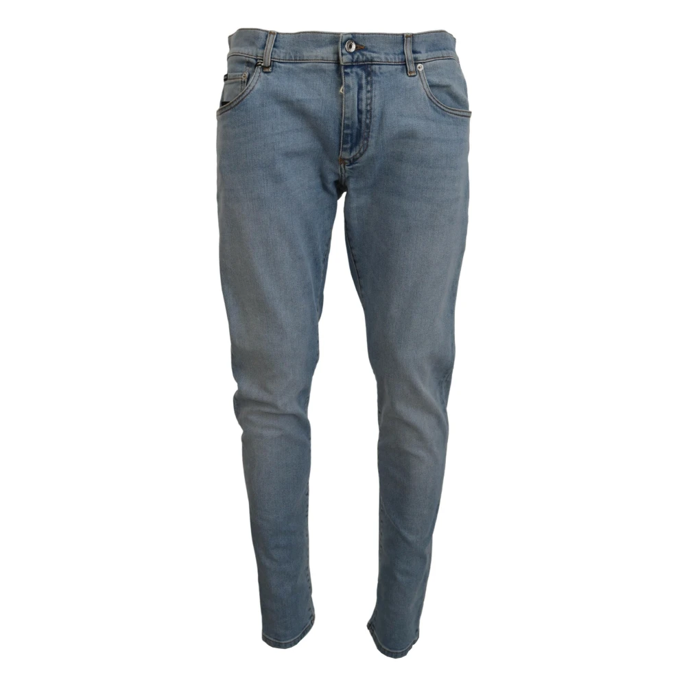 Dolce & Gabbana Men's Blue Wash Slim Fit Denim Jeans
