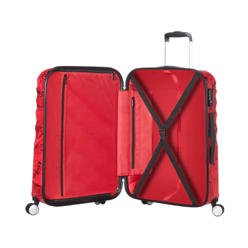 American Tourister Disney Wavebreaker Trolley Koffer Red Unisex