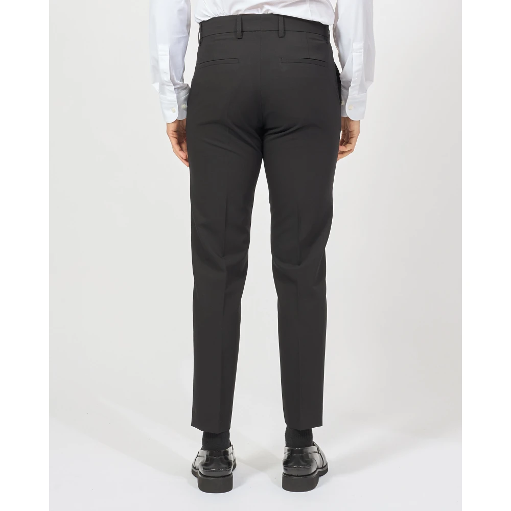 Mulish Zwarte double-breasted jurk met klassieke zakken Black Heren