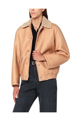 Shearling Läderjacka