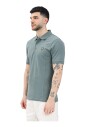 polo-vert-a-manches-courtes