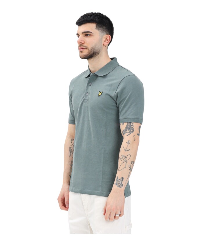 polo-vert-a-manches-courtes