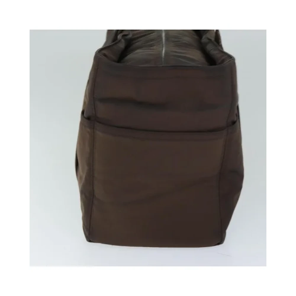 Hermès Vintage Pre-owned Nylon handbags Brown Dames