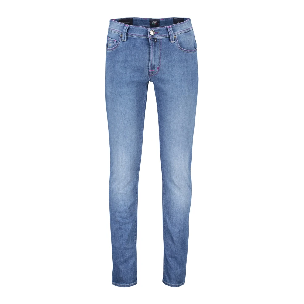 Tramarossa Blauwe Denim 5-Pocket Jeans Blue Heren