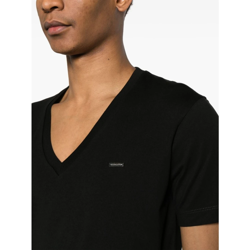 Dsquared2 Zwart Cool Fit Tee T-shirts Polos Black Heren