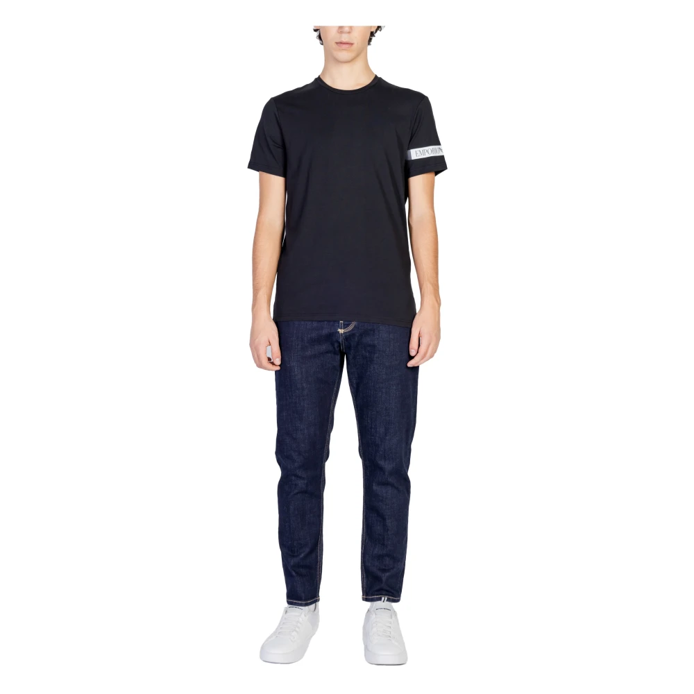 Emporio Armani Mannen Herfst Winter T-shirt en Polo Black Heren
