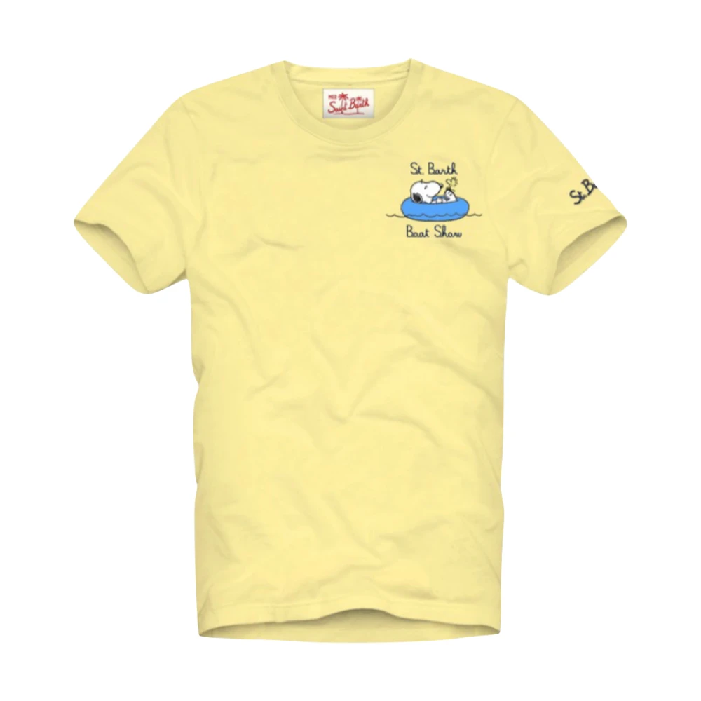 MC2 Saint Barth Korte Mouw Peanuts Special Edition T-shirt Yellow Heren