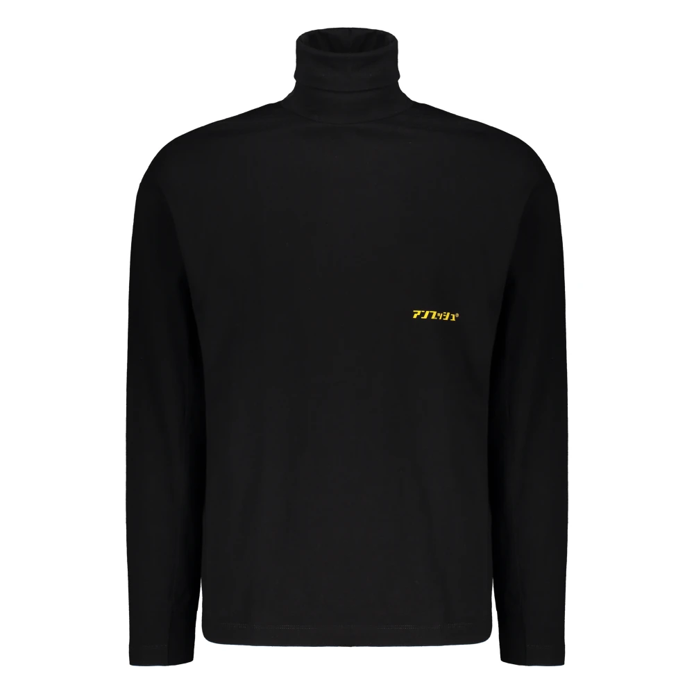 Ambush Katoenen Turtleneck met Print Black Heren