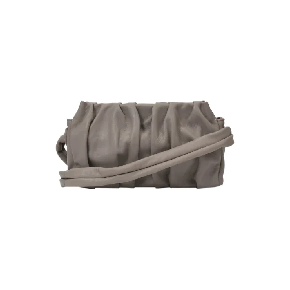 Elleme Leather shoulder-bags Gray Dames
