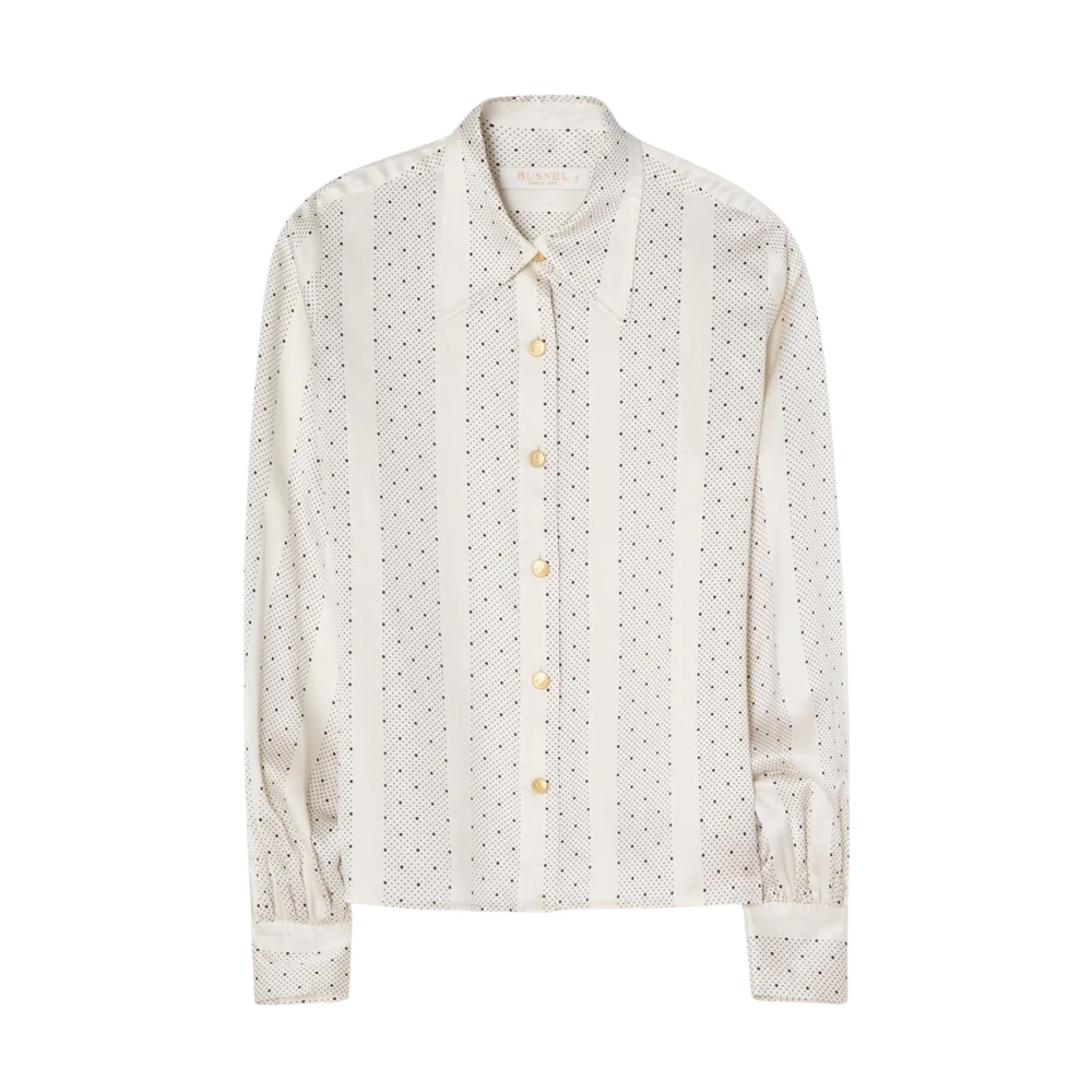 Busnel Anita Bedrukte Blouse Beige Dames