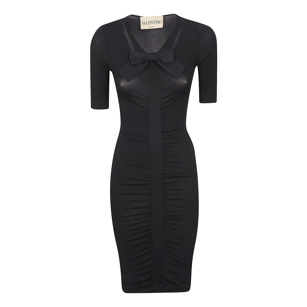 Valentino Garavani Femme Noir - Knit Dress - Robes - Taille: 36 Fr