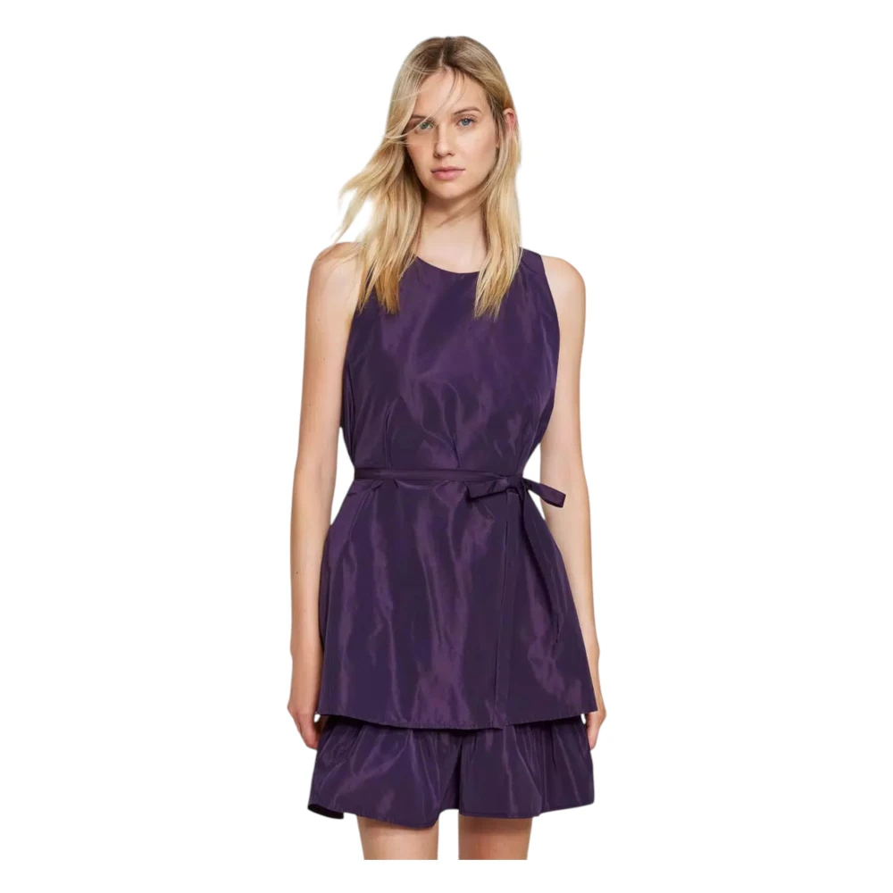 Twinset Korte Jurk Purple Dames