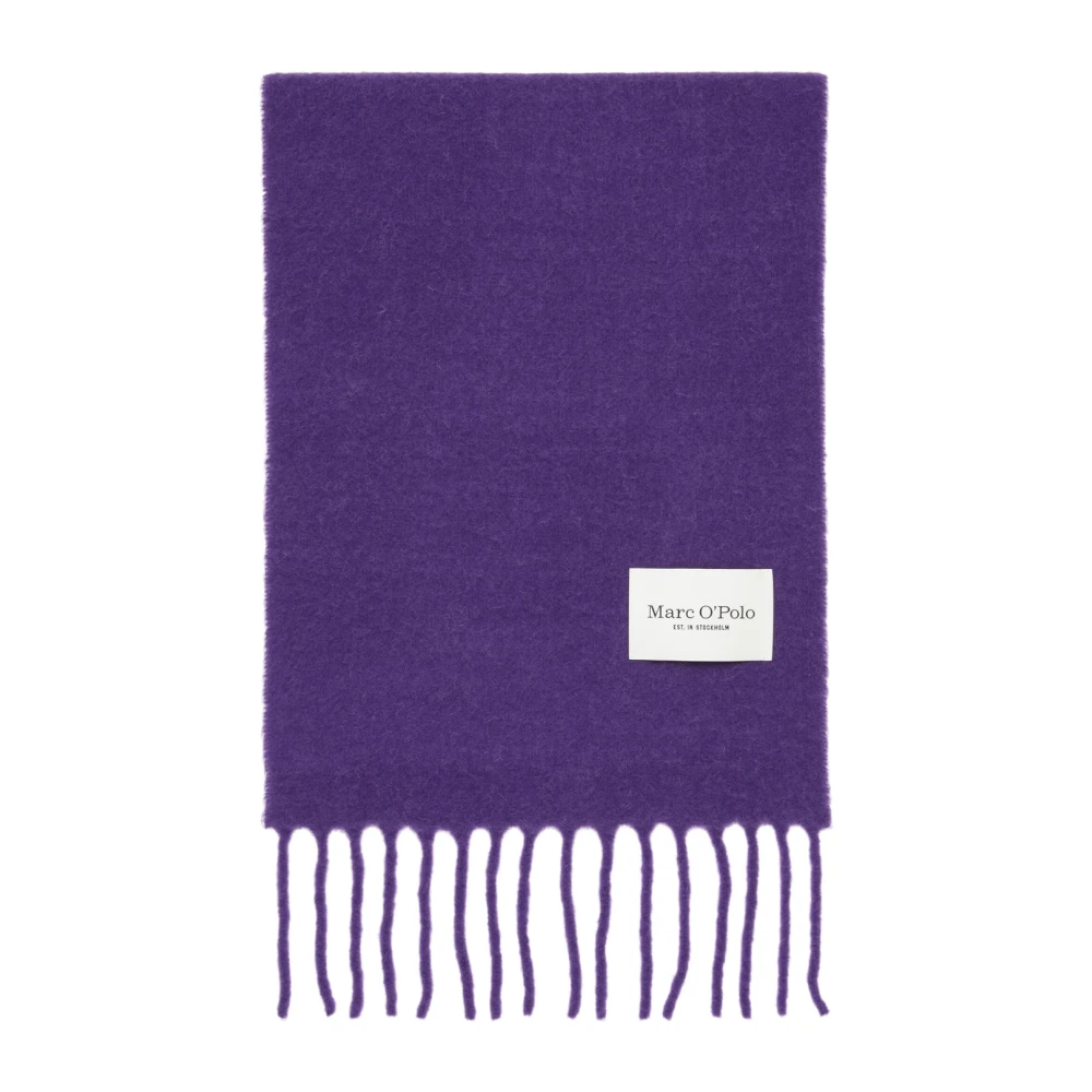 Marc O'Polo Zachte franje sjaal Purple Dames