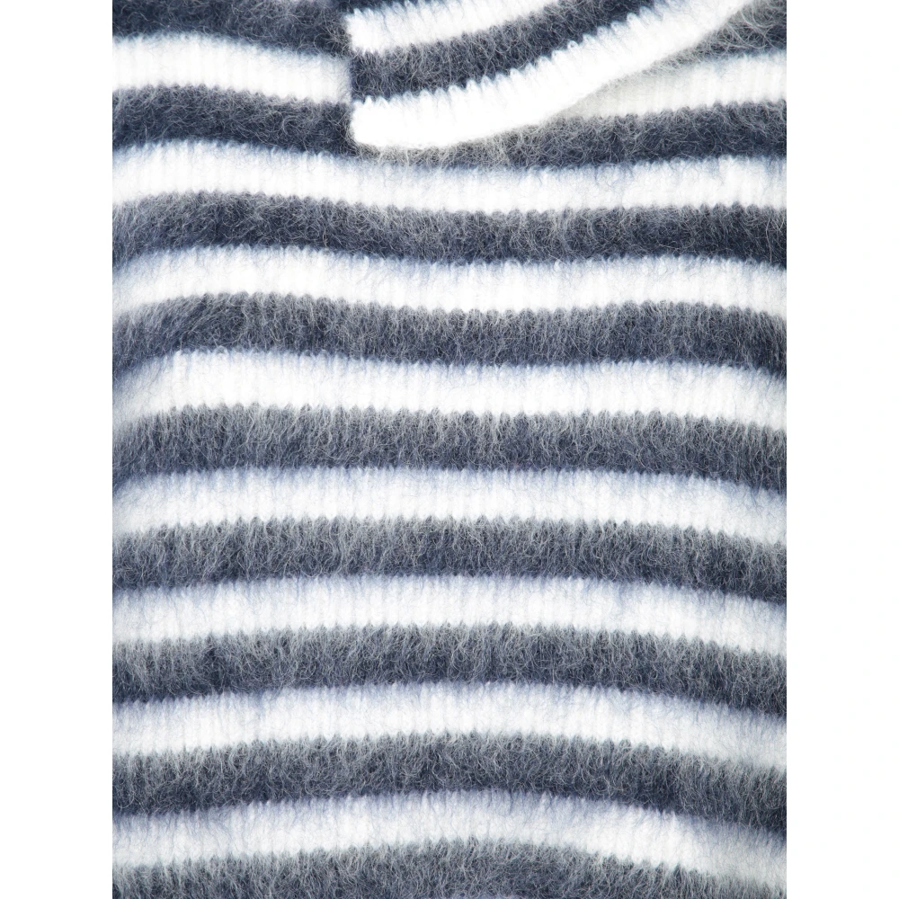 Jacquemus Blauw Gestreepte Gebreide Trui Multicolor Dames
