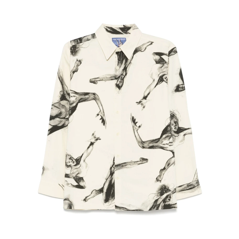 KidSuper Studios Beige Knoopshirt voor Kinderen Beige Heren