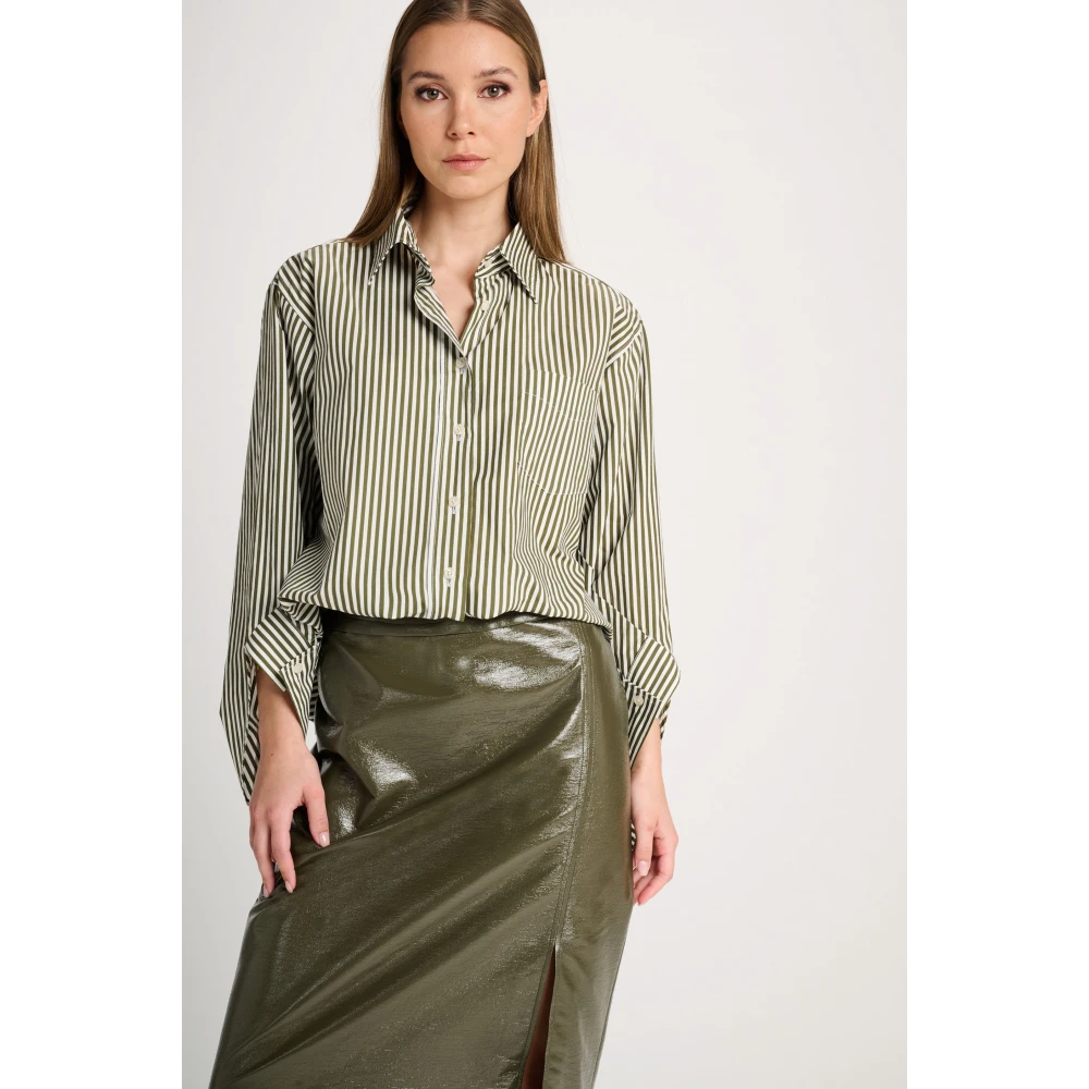 March23 Alice Blouse Green Dames
