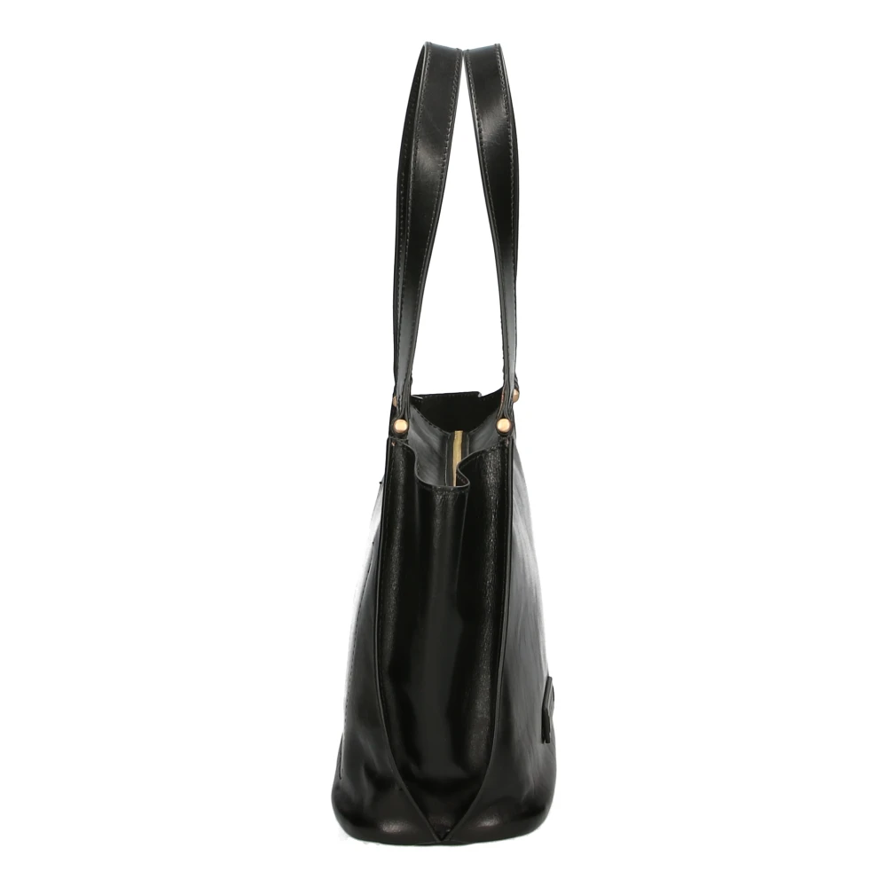 The Bridge Zwarte leren tas Eén Black Dames