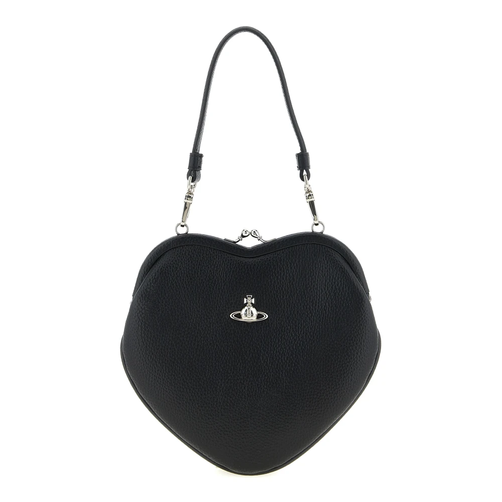 Vivienne Westwood Black Clutches, Female, One Size, Belle Heart Frame Purse