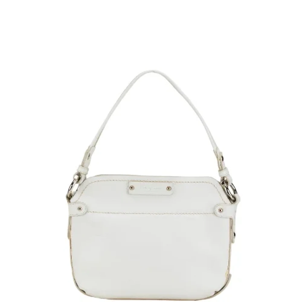 Salvatore Ferragamo Pre-owned Leather handbags White Dames