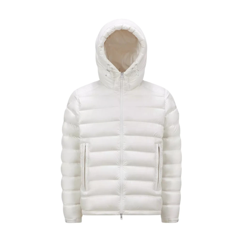 Moncler Witte Jassen met Verstelbare Capuchon White Heren
