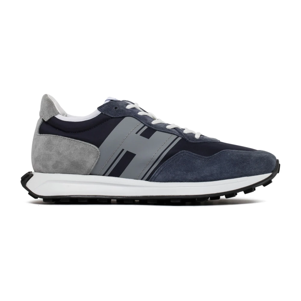 Hogan Donkerblauwe Kalfsleren H601 Low Top Sneakers Heren Schoenen