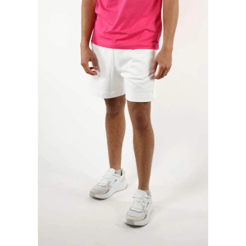 Moschino Heren Logo Banded Shorts White Heren