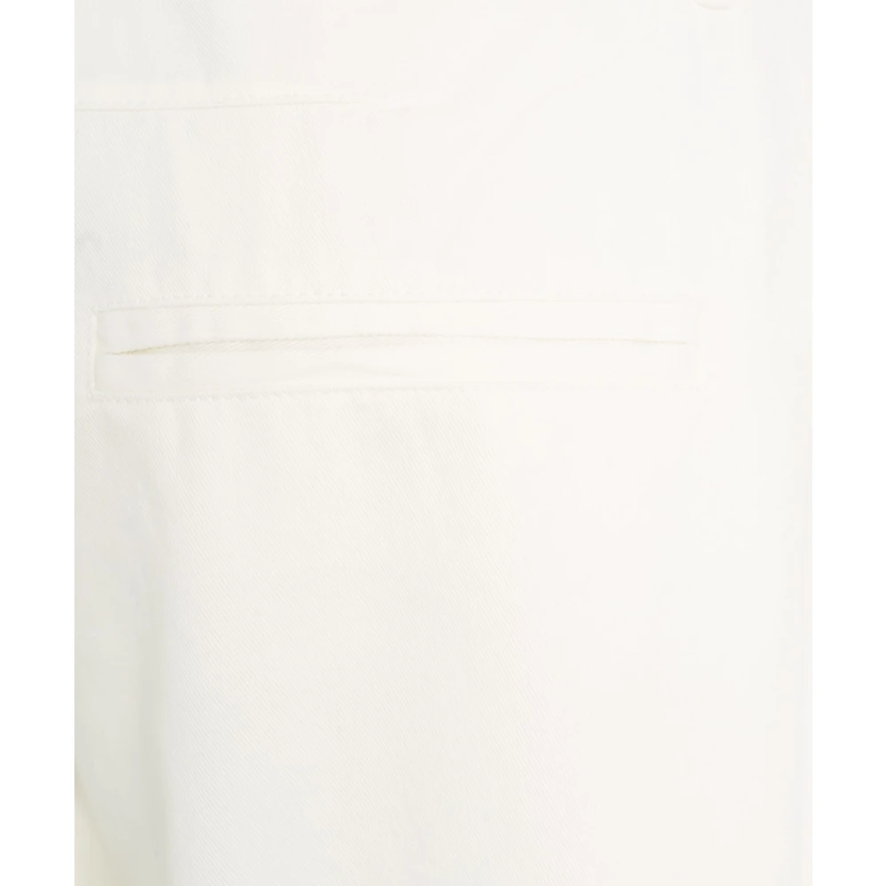 Jucca Witte Flared Broek met Gouden Details White Dames