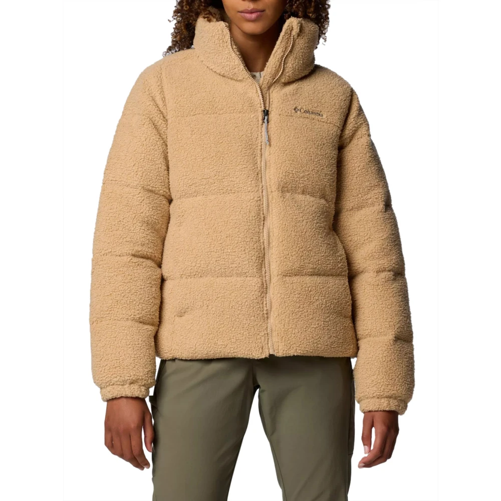 Columbia Sherpa Puffect Jas voor Vrouwen Brown Dames
