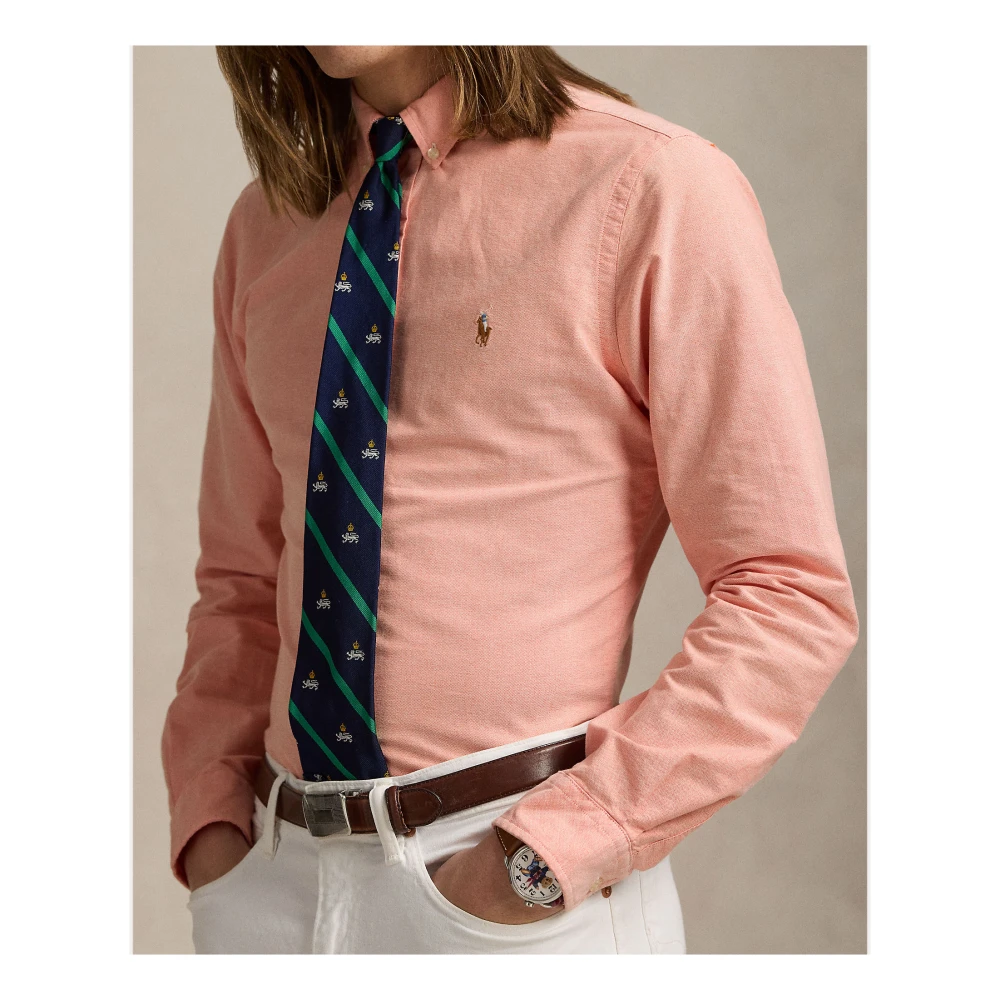 Ralph Lauren Casual Overhemd Orange Heren
