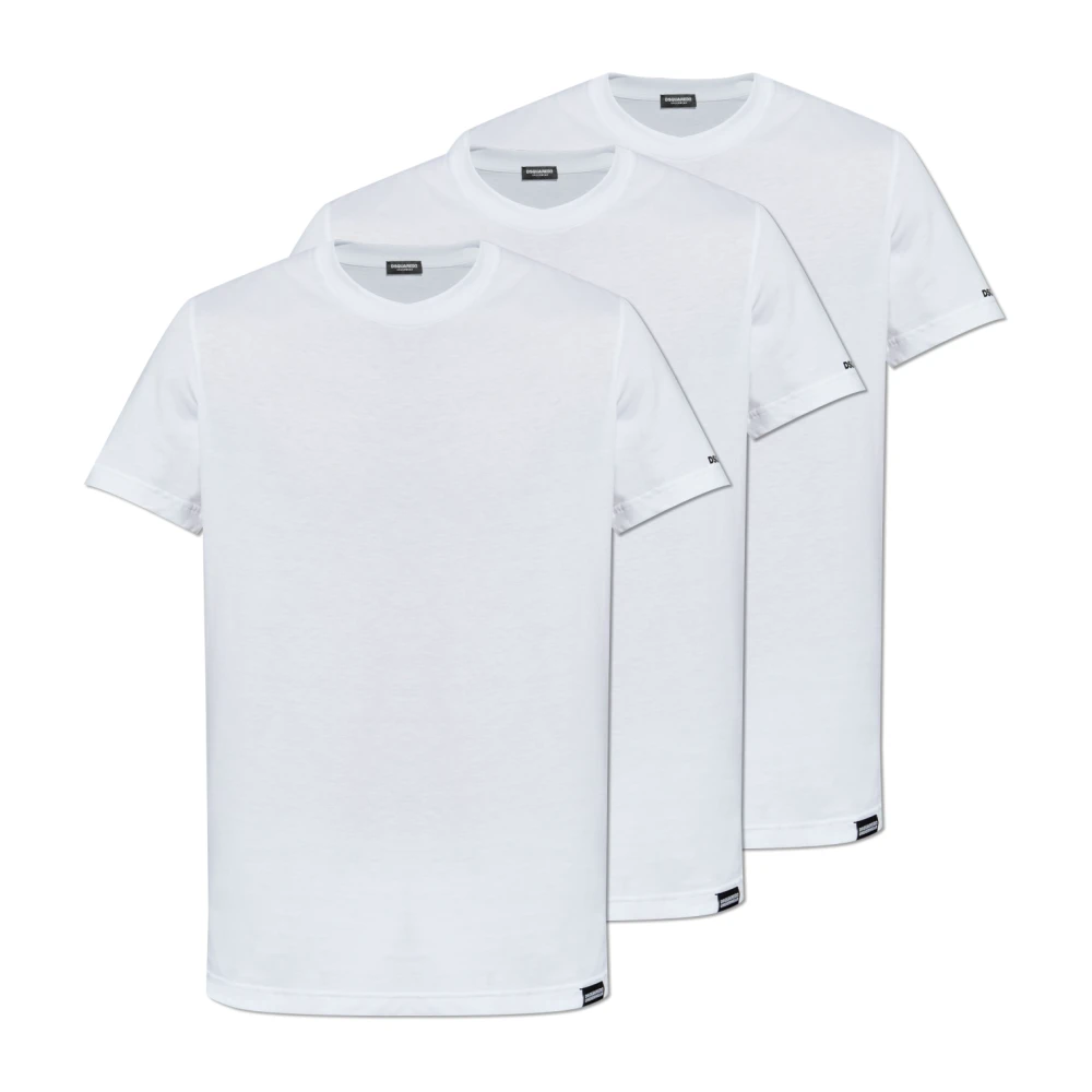 Dsquared2 Driepack t-shirts uit de Ondergoed collectie White Heren