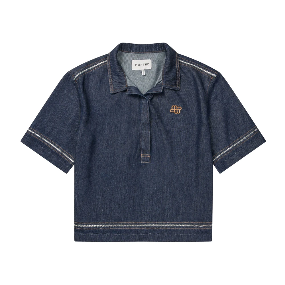 Munthe Women's Blue Polo Shirts, Xs, Polo Shirts