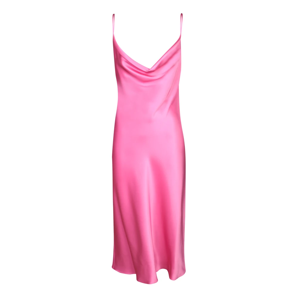 Stella Mccartney Women's Pink Sleeveless Midi Dress - Midi Dresses - M - Dresses
