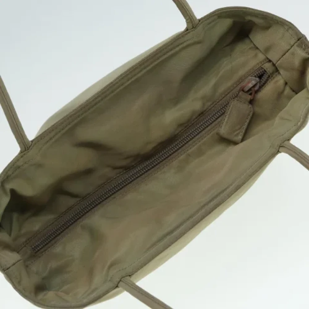 Prada Vintage Pre-owned Nylon totes Beige Dames