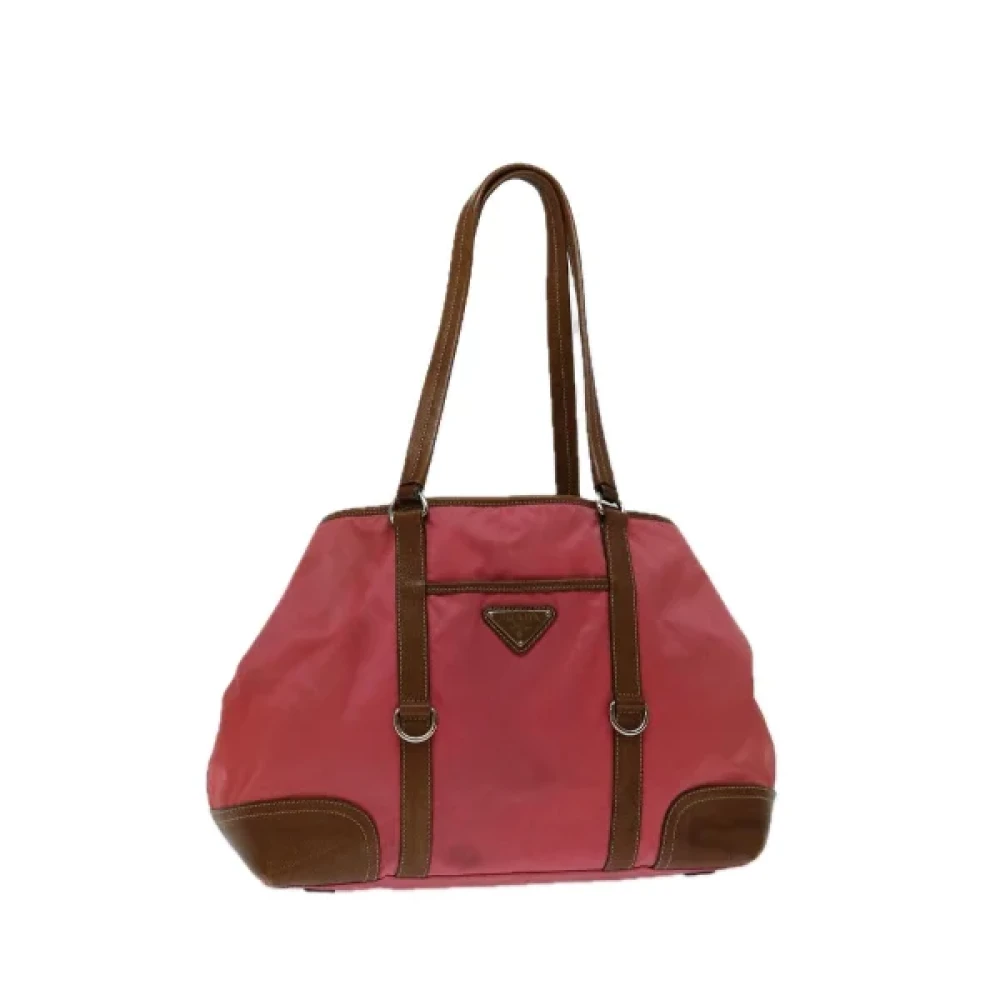 Prada Vintage Pre-owned Nylon prada-bags Pink Dames