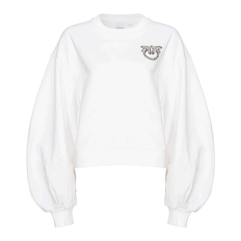 Pinko Witte Sweatshirt voor Vrouwen White Dames